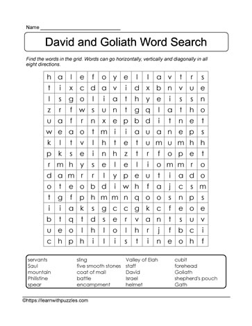 David & Goliath Bible Story